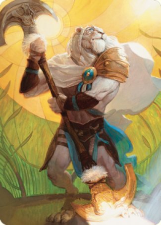 Ajani, Sleeper Agent Art Card [Dominaria United Art Series] | Amazing Games TCG