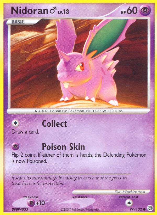 Nidoran (97/132) (Male) [Diamond & Pearl: Secret Wonders] | Amazing Games TCG