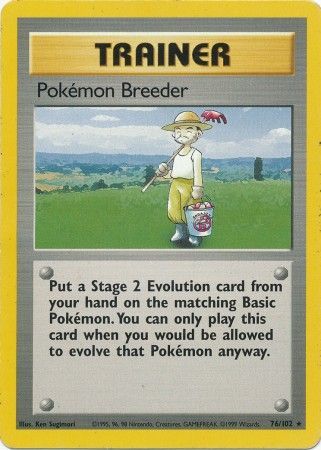 Pokemon Breeder (76/102) [Base Set Unlimited] | Amazing Games TCG