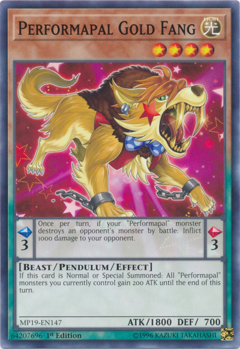 Performapal Gold Fang [MP19-EN147] Common | Amazing Games TCG