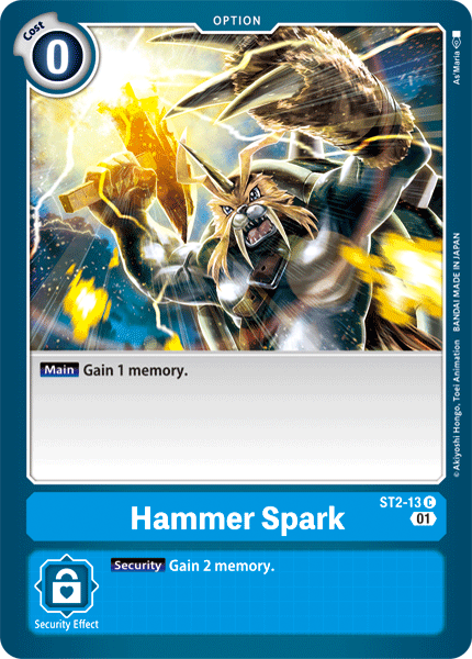 Hammer Spark [ST2-13] (Alternative Art) [Starter Deck: Ulforce Veedramon] | Amazing Games TCG