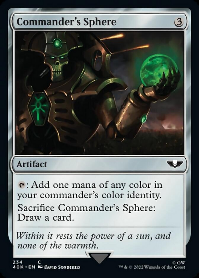 Commander's Sphere (234) (Surge Foil) [Universes Beyond: Warhammer 40,000] | Amazing Games TCG