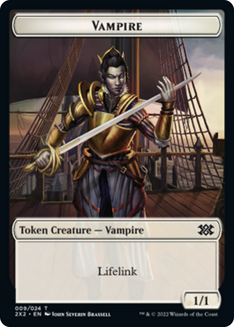 Elemental // Vampire Double-sided Token [Double Masters 2022 Tokens] | Amazing Games TCG