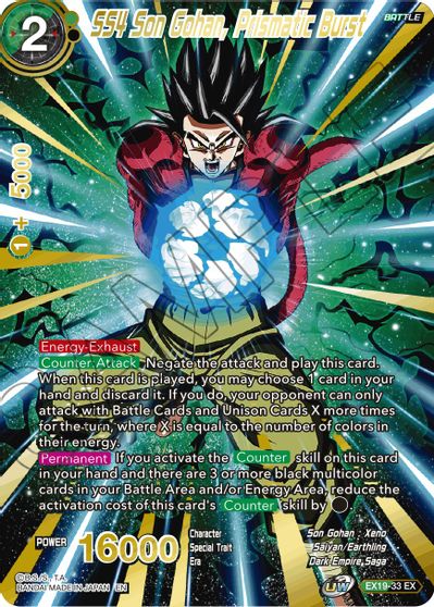 SS4 Son Gohan, Prismatic Burst (EX19-33) [Special Anniversary Set 2021] | Amazing Games TCG