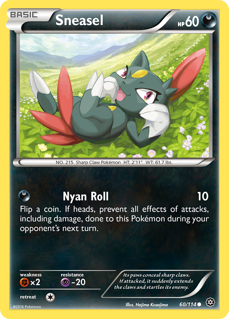 Sneasel (60/114) [XY: Steam Siege] | Amazing Games TCG