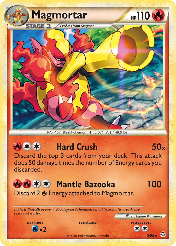 Magmortar (2/95) [HeartGold & SoulSilver: Unleashed] | Amazing Games TCG