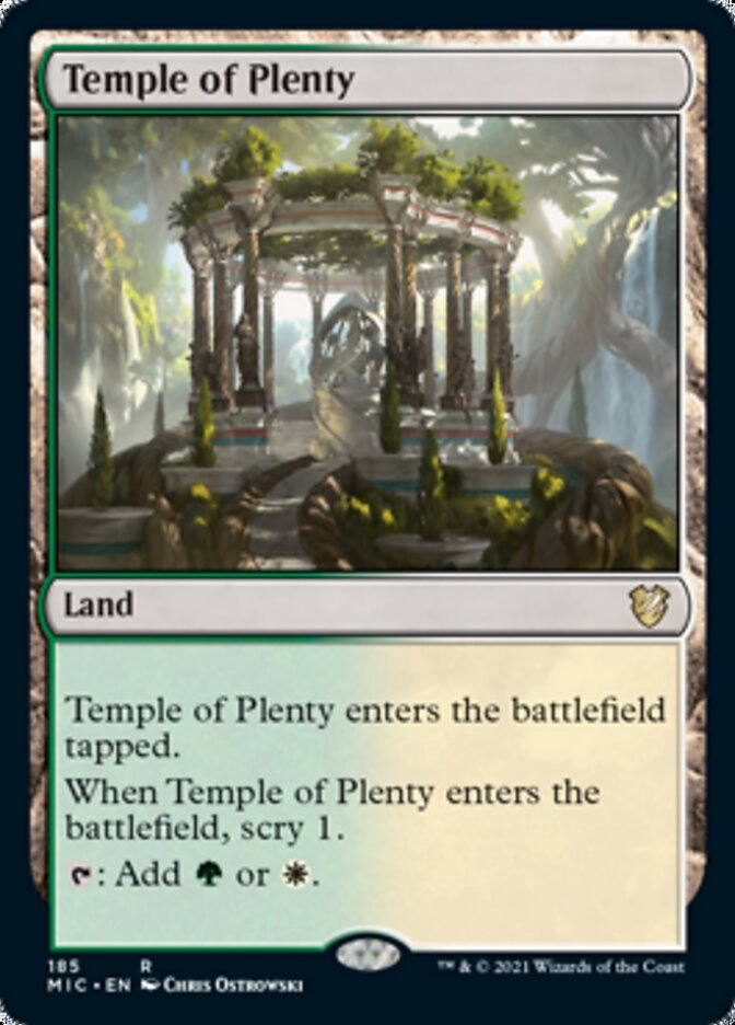 Temple of Plenty [Innistrad: Midnight Hunt Commander] | Amazing Games TCG