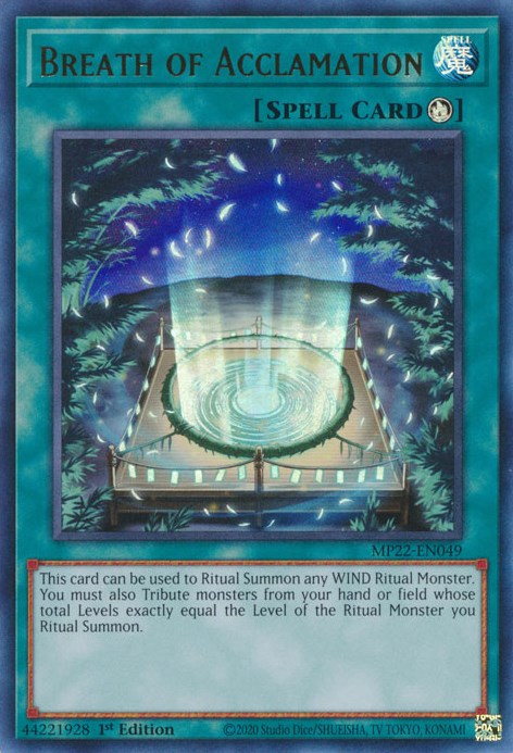 Breath of Acclamation [MP22-EN049] Ultra Rare | Amazing Games TCG