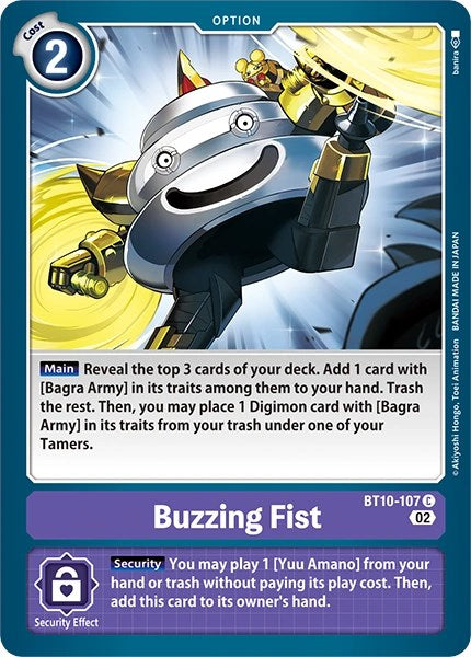 Buzzing Fist [BT10-107] [Revision Pack Cards] | Amazing Games TCG