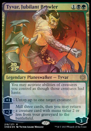 Tyvar, Jubilant Brawler [Phyrexia: All Will Be One Prerelease Promos] | Amazing Games TCG