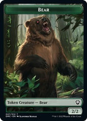Kavu // Bear Double-sided Token [Dominaria United Commander Tokens] | Amazing Games TCG