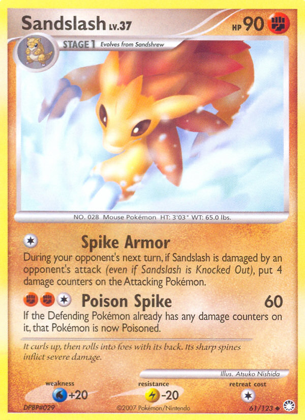 Sandslash (61/123) [Diamond & Pearl: Mysterious Treasures] | Amazing Games TCG