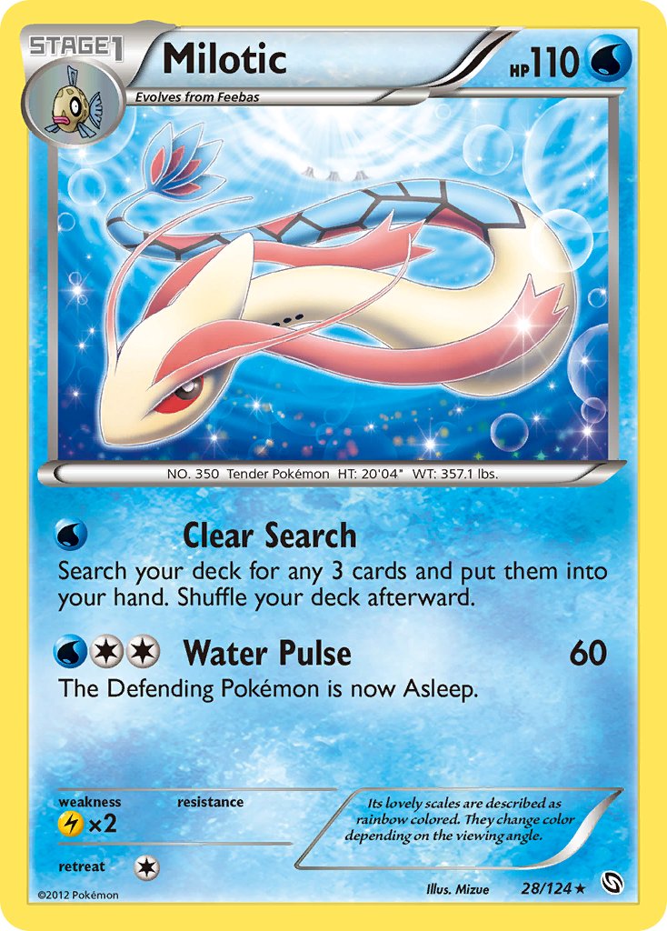 Milotic (28/124) (Theme Deck Exclusive) [Black & White: Dragons Exalted] | Amazing Games TCG