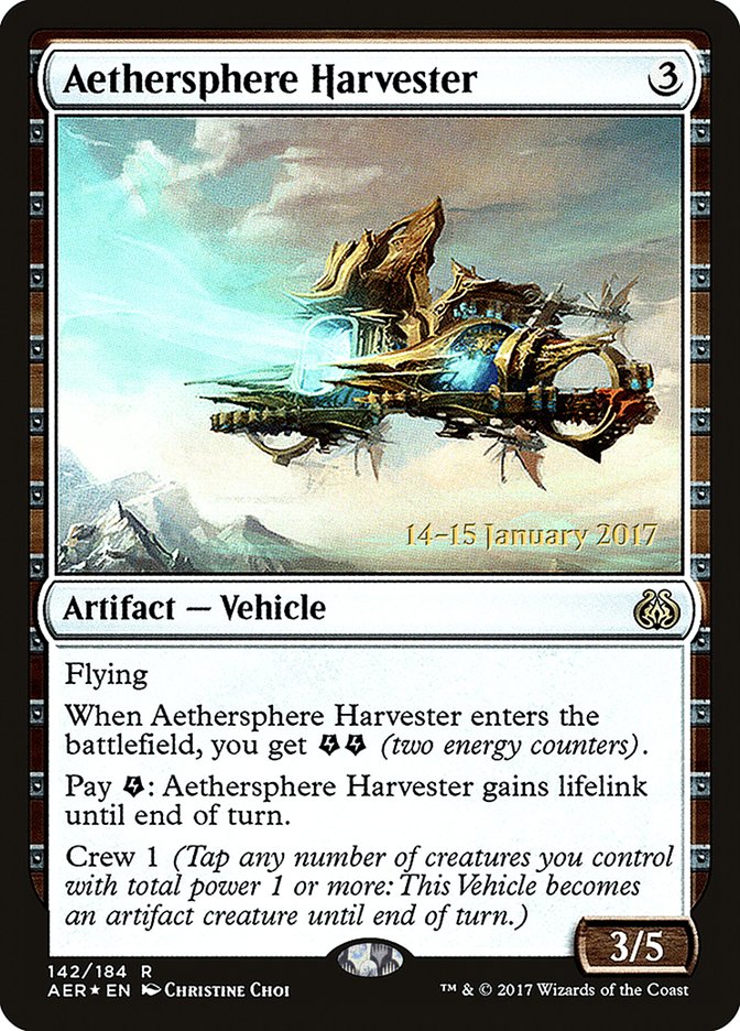 Aethersphere Harvester  [Aether Revolt Prerelease Promos] | Amazing Games TCG