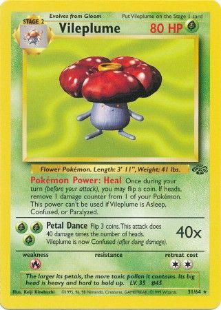 Vileplume (31/64) [Jungle Unlimited] | Amazing Games TCG