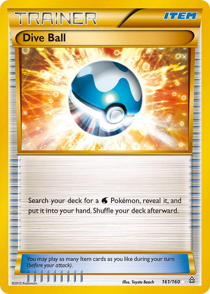 Dive Ball (161/160) [XY: Primal Clash] | Amazing Games TCG