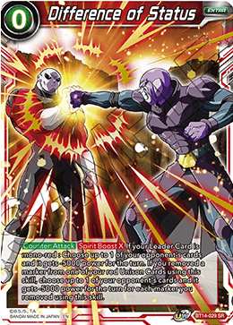 Difference of Status (BT14-029) [Cross Spirits] | Amazing Games TCG