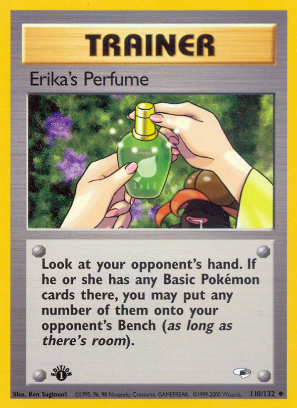 Erika's Perfume (110/132) [Gym Heroes 1st Edition] | Amazing Games TCG