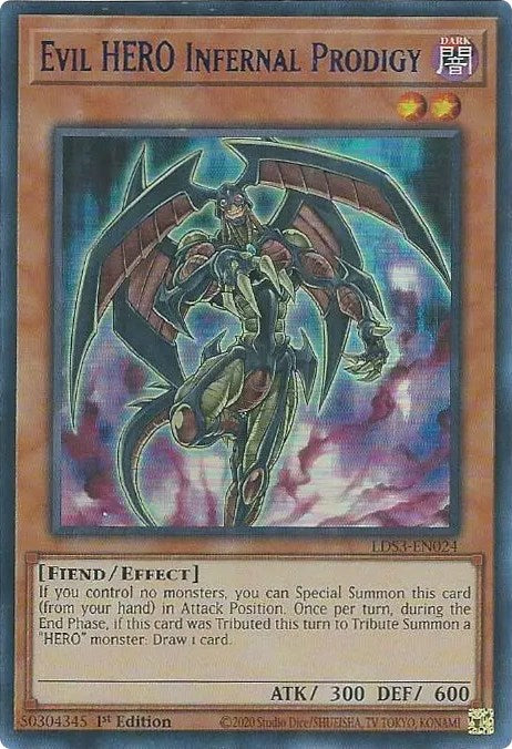 Evil HERO Infernal Prodigy (Blue) [LDS3-EN024] Ultra Rare | Amazing Games TCG