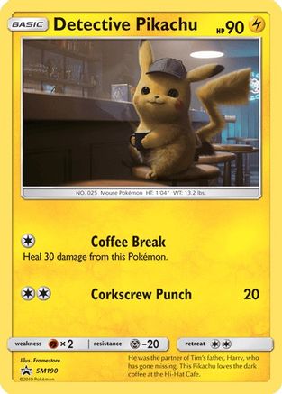 Detective Pikachu (SM190) [Sun & Moon: Black Star Promos] | Amazing Games TCG