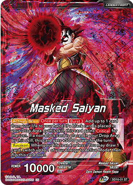 Masked Saiyan // SS3 Bardock, Reborn from Darkness (Starter Deck Exclusive) (SD16-01) [Cross Spirits] | Amazing Games TCG