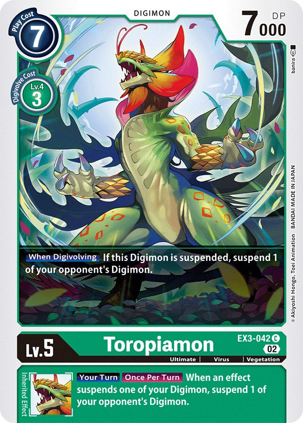 Toropiamon [EX3-042] [Draconic Roar] | Amazing Games TCG