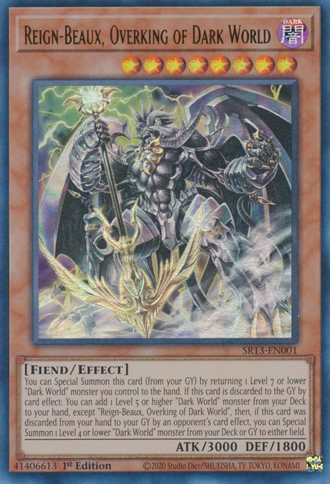 Reign-Beaux, Overking of Dark World [SR13-EN001] Ultra Rare | Amazing Games TCG