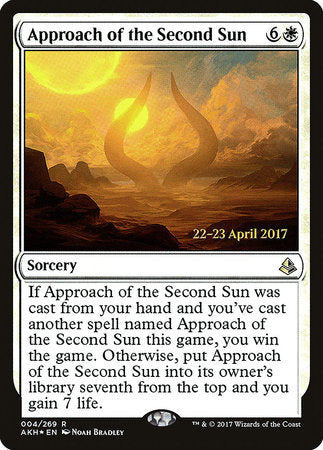 Approach of the Second Sun [Amonkhet Promos] | Amazing Games TCG