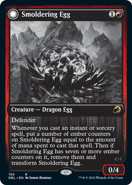 Smoldering Egg // Ashmouth Dragon [Innistrad: Double Feature] | Amazing Games TCG