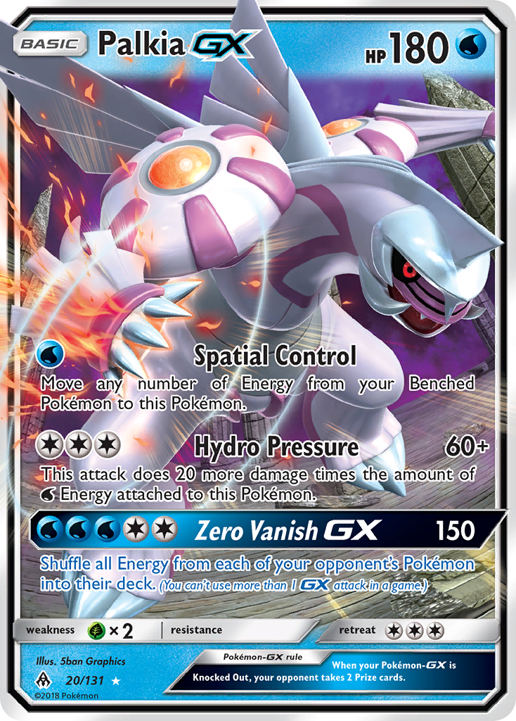 Palkia GX (20/131) [Sun & Moon: Forbidden Light] | Amazing Games TCG