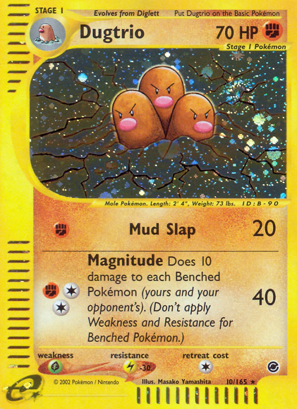 Dugtrio (10/165) [Expedition: Base Set] | Amazing Games TCG