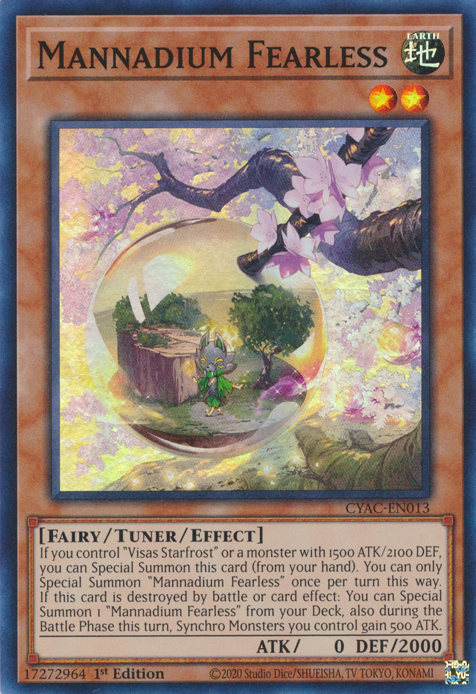 Mannadium Fearless [CYAC-EN013] Super Rare | Amazing Games TCG