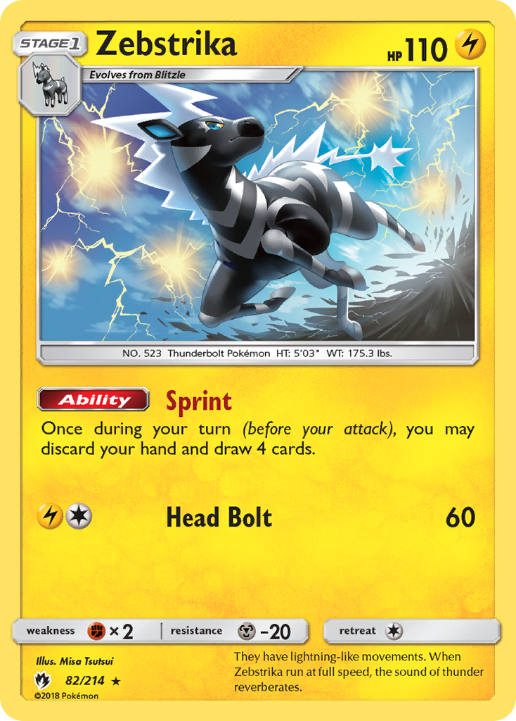 Zebstrika (82/214) [Sun & Moon: Lost Thunder] | Amazing Games TCG