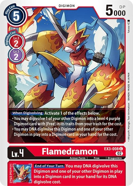 Flamedramon [EX3-008] [Revision Pack Cards] | Amazing Games TCG