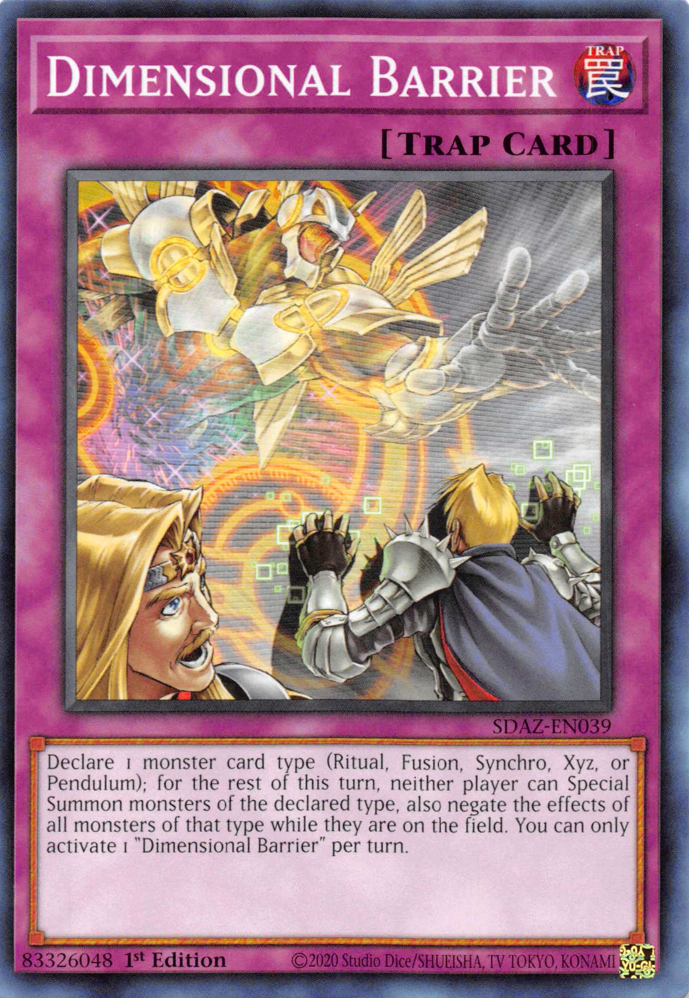 Dimensional Barrier [SDAZ-EN039] Common | Amazing Games TCG