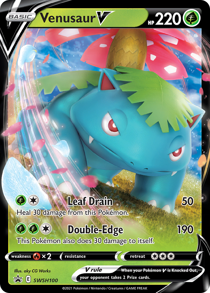 Venusaur V (SWSH100) [Sword & Shield: Black Star Promos] | Amazing Games TCG