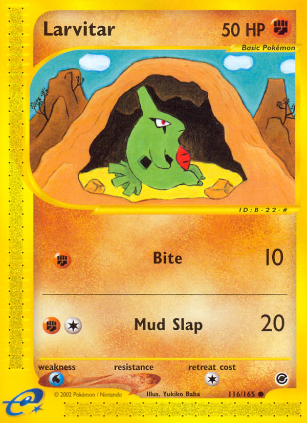 Larvitar (116/165) [Expedition: Base Set] | Amazing Games TCG