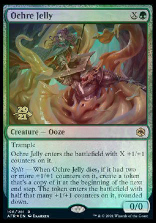 Ochre Jelly [Dungeons & Dragons: Adventures in the Forgotten Realms Prerelease Promos] | Amazing Games TCG