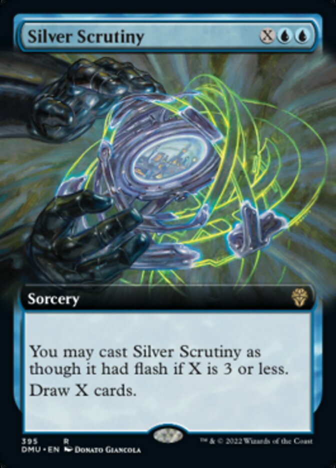 Silver Scrutiny (Extended Art) [Dominaria United] | Amazing Games TCG