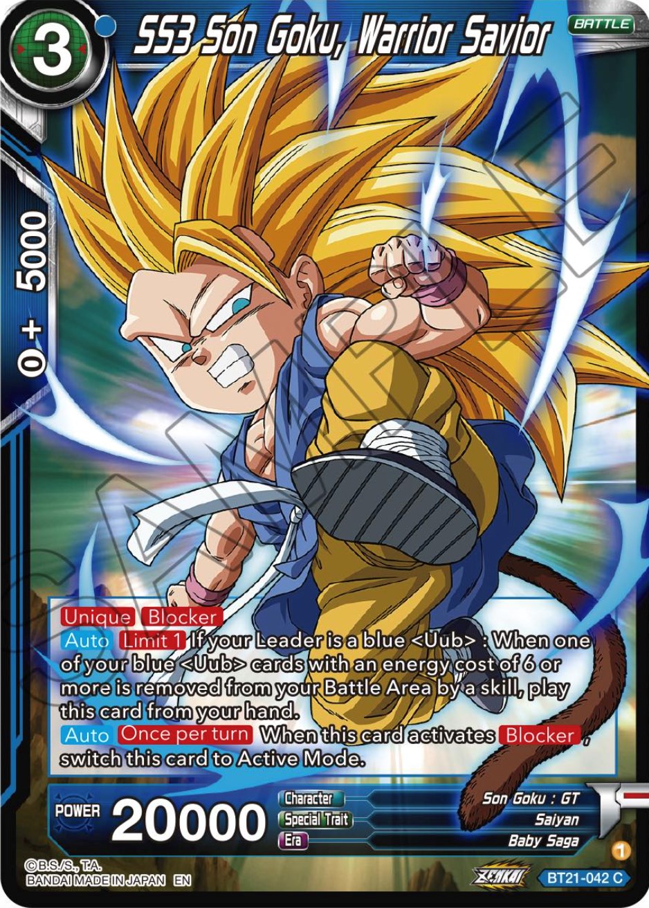 SS3 Son Goku, Warrior Savior (BT21-042) [Wild Resurgence] | Amazing Games TCG