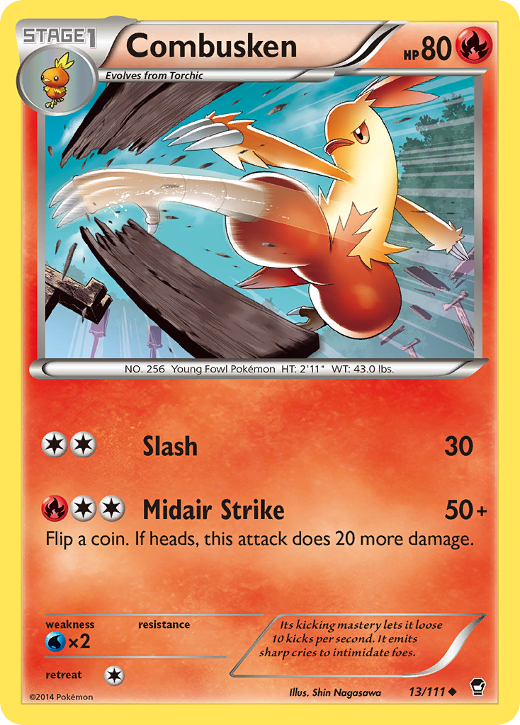 Combusken (13/111) [XY: Furious Fists] | Amazing Games TCG