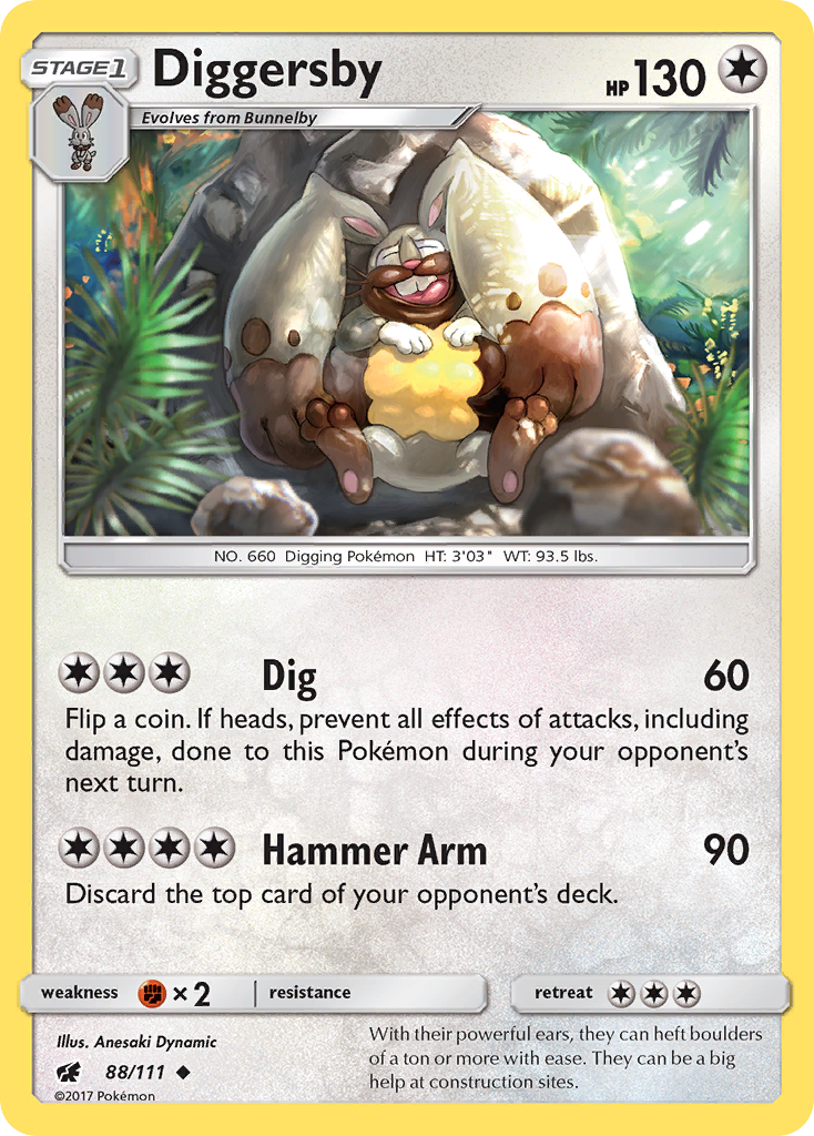 Diggersby (88/111) [Sun & Moon: Crimson Invasion] | Amazing Games TCG