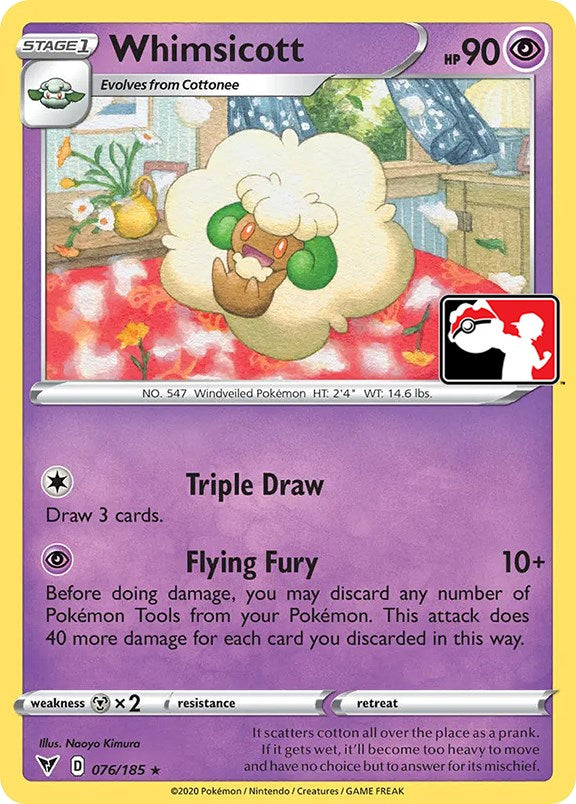 Whimsicott (076/185) [Prize Pack Series One] | Amazing Games TCG