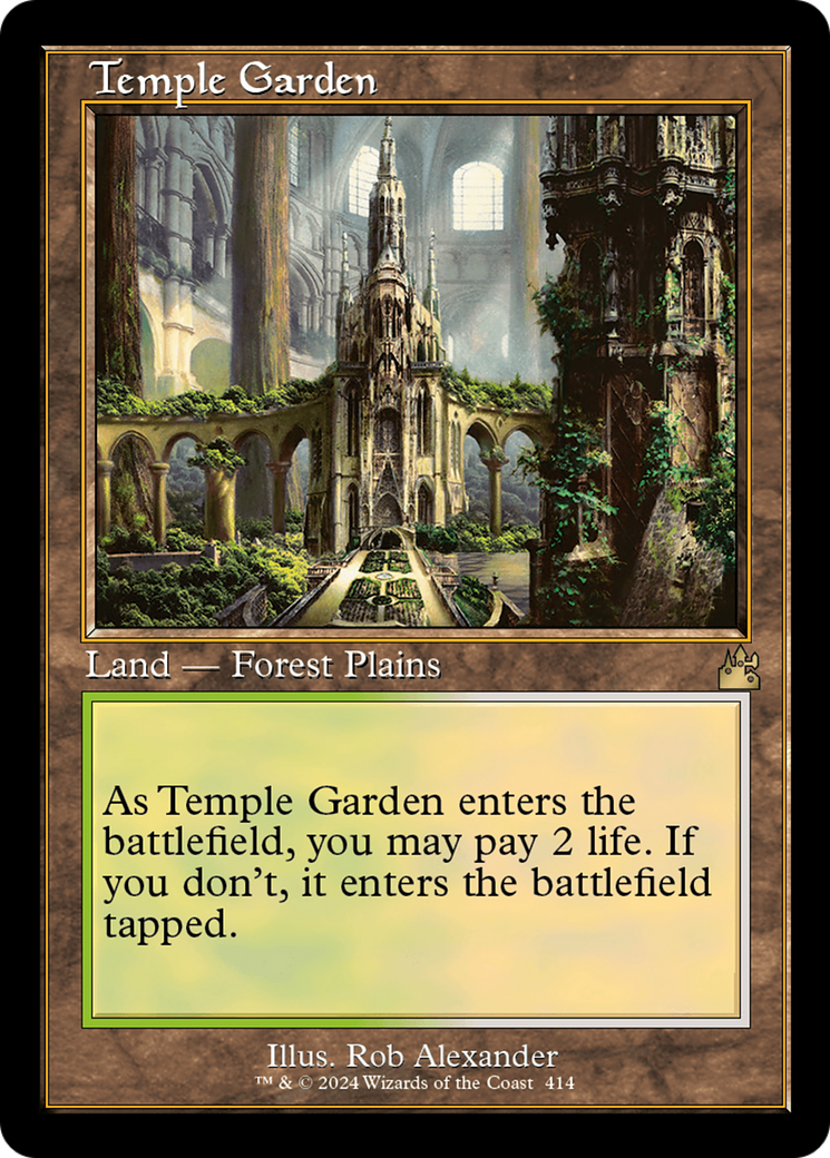 Temple Garden (Retro) [Ravnica Remastered] | Amazing Games TCG