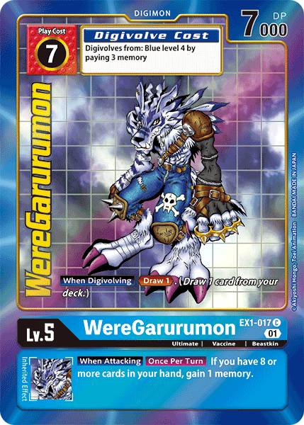 WereGarurumon [EX1-017] (Alternate Art) [Classic Collection] | Amazing Games TCG