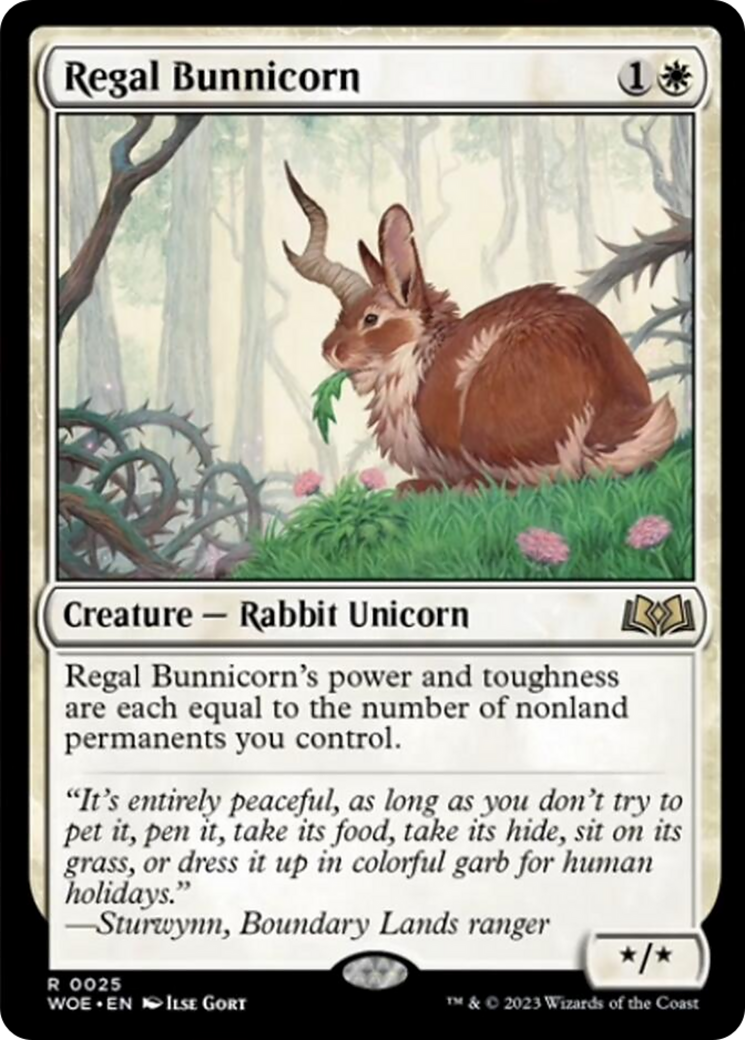 Regal Bunnicorn [Wilds of Eldraine] | Amazing Games TCG