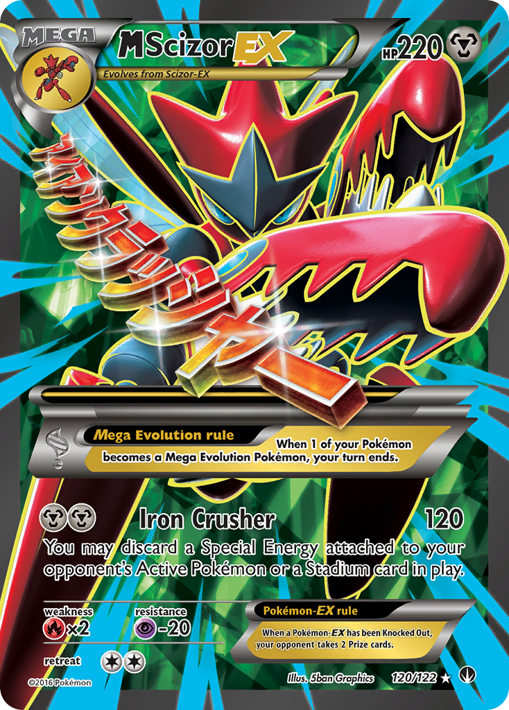 M Scizor EX (120/122) [XY: BREAKpoint] | Amazing Games TCG