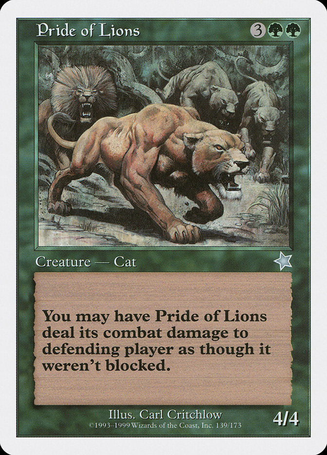 Pride of Lions [Starter 1999] | Amazing Games TCG