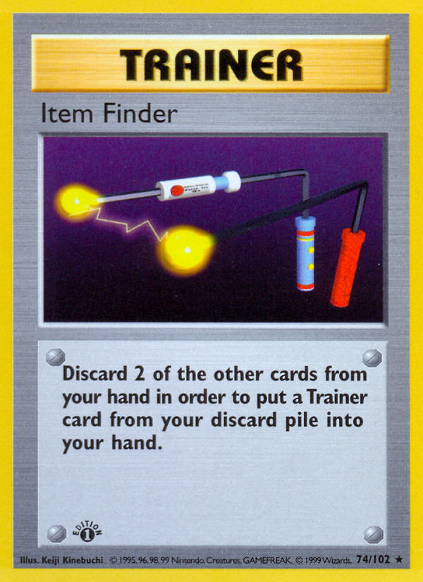 Item Finder (74/102) (Shadowless) [Base Set 1st Edition] | Amazing Games TCG