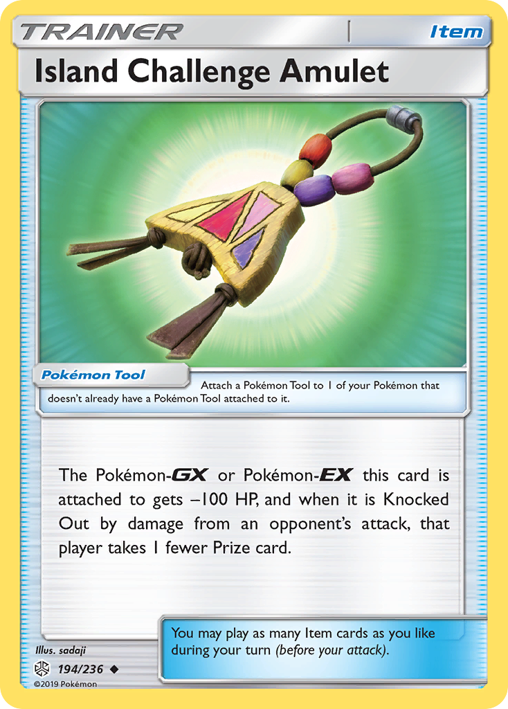 Island Challenge Amulet (194/236) [Sun & Moon: Cosmic Eclipse] | Amazing Games TCG